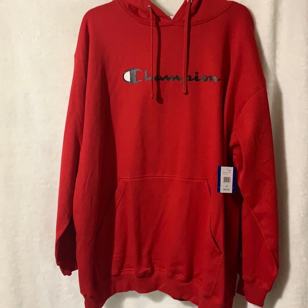 Men’s Champion Red Hoodie Size 3 XL